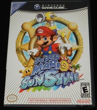 *Excellent* Super Mario Sunshine Nintendo GameCube Black Label CIB Tested