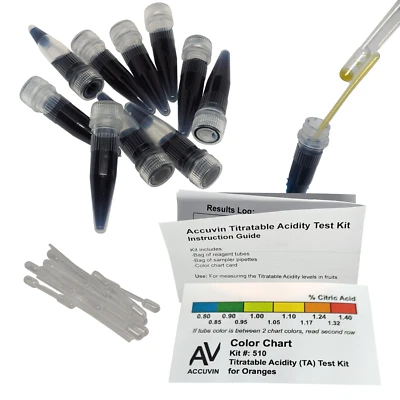 Accuvin Orange Titratable Acidity (TA) Test Kit