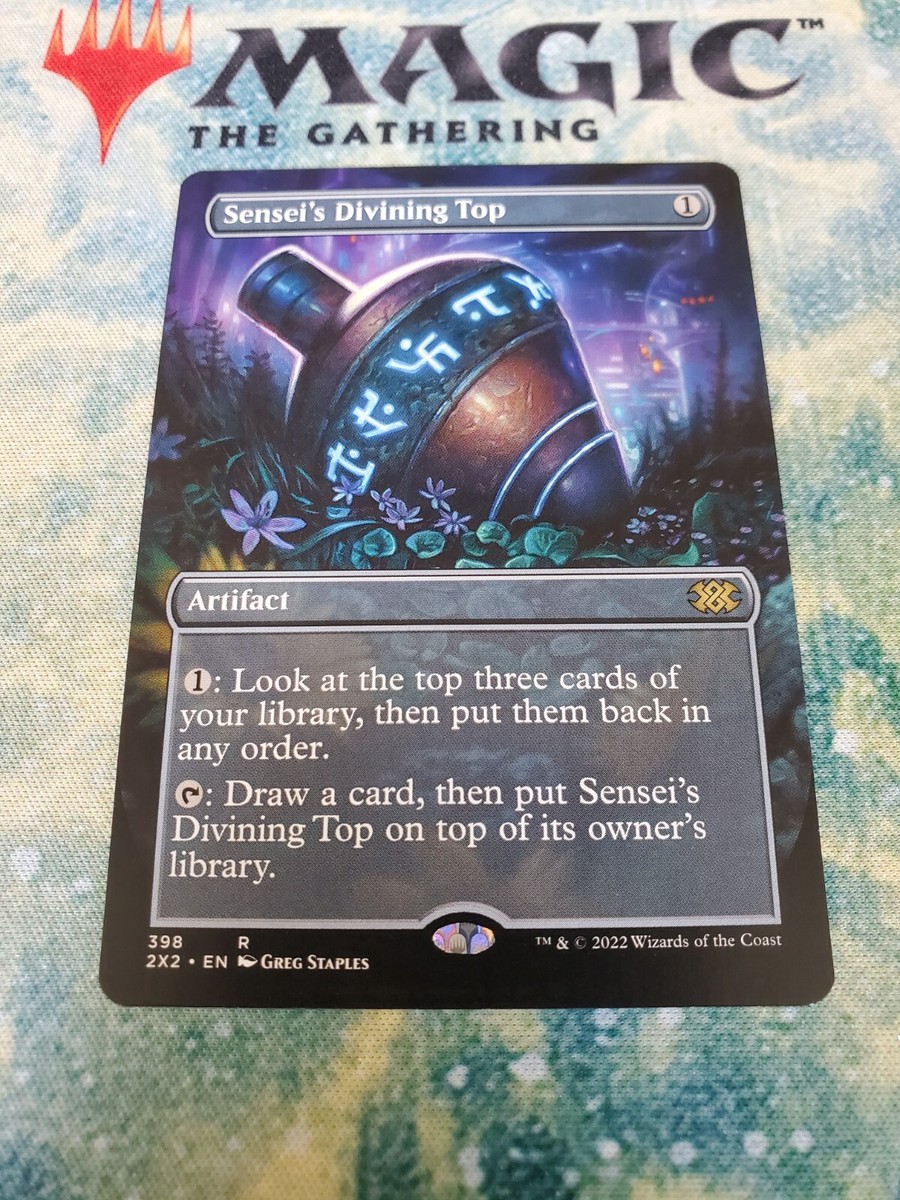 MTG. Sensei's Divining Top. Borderless. Double Masters 2022. Pack