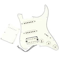 Loaded Prewired Pickguard SSH Pickup Back Plate 500K Pots 5 Way Switch for Strat