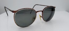 Vintage Mirari 5507 4016 Brown Oval Metal Sunglasses Italy FRAMES ONLY