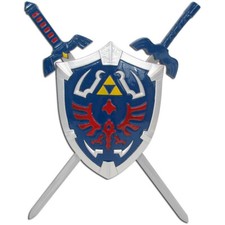 Zelda Hylian Shield  Swords Triforce Wall Mini Display Set