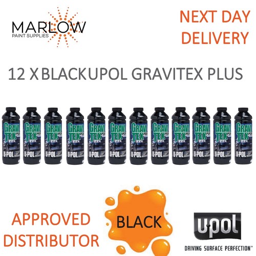 Stone Chip U-Pol UPOL Gravitex White in T Euro Label 1 ltr over paintable - Car Colours Limited