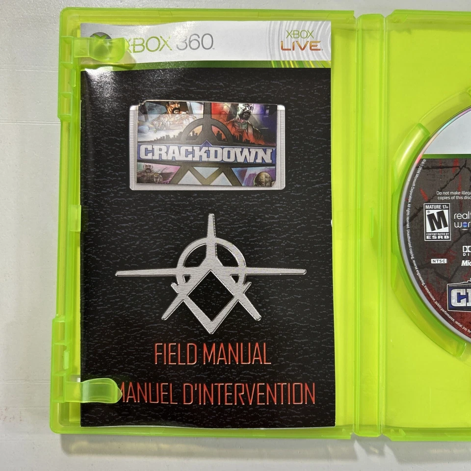 Crackdown Microsoft Xbox 360 Complete CIB Very Good Condition Tested - Image 3 of 4