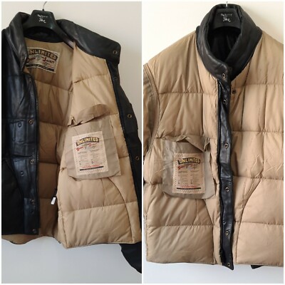 トップス Archive Chevignon nylon vest Vintage chevignon Togs Unlimited puffer jacket leather down