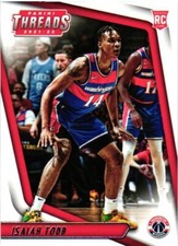 2021-22 PANINI CHRONICLES THREADS ISAIAH TODD RC ROOKIE BASKETBALL CARD #98