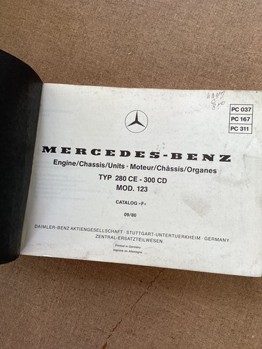 Mercedes-Benz Engine/ Chassis TYP 280 CE-300 CD MOD. 123 Catalog- F (9/80) - Picture 4 of 16