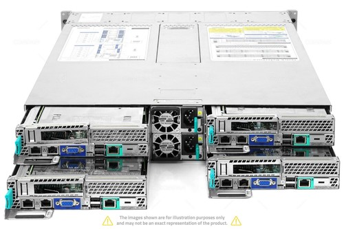 Intel H2216XXKR2 4x HNS2600KPR 8x Xeon E5-2667 V4 768 GB RAM 4x 960GB SSD - Picture 4 of 10