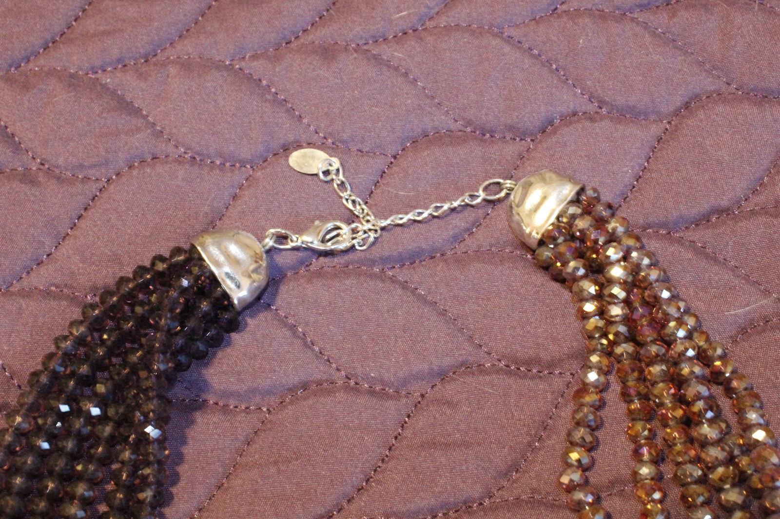 multi-strand adjustable statement necklace - image 4