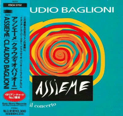 CLAUDIO BAGLIONI Assieme - Oltre Il Concerto CD JAPAN OBI EPIC ESCA5702 NOS NO