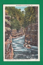 NEW YORK BEGINNING OF THE BOAT TRIP AUSABLE C...