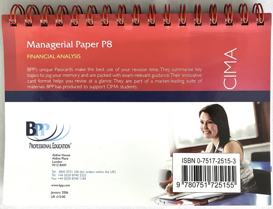 CIMA Revision Cards | Financial Analysis - Image 2 of 4