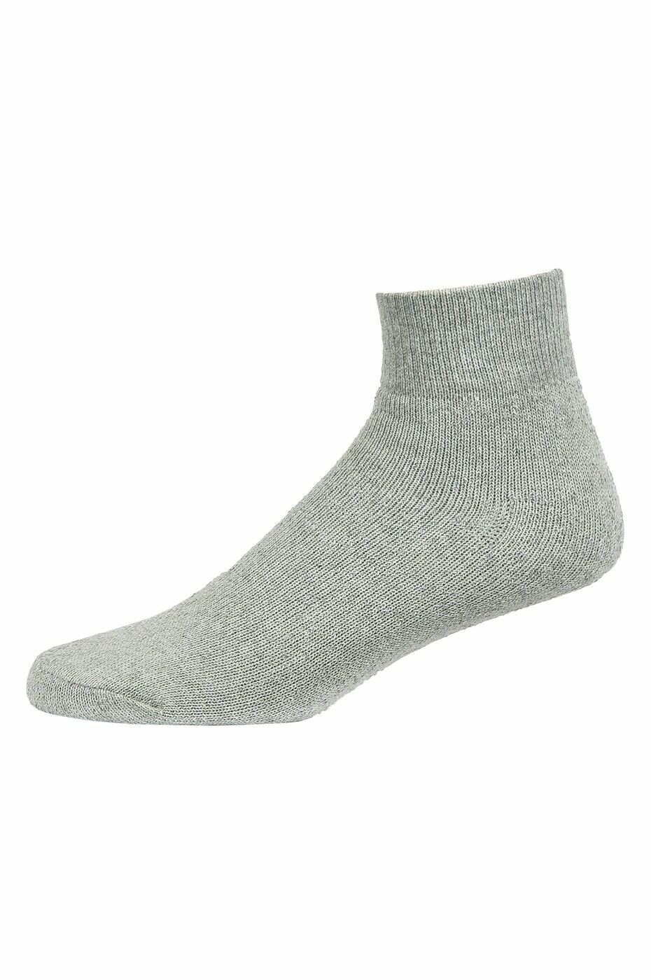 12 Pairs Pack Men Ankle Casual Sports Cotton Socks Solid Color White ...
