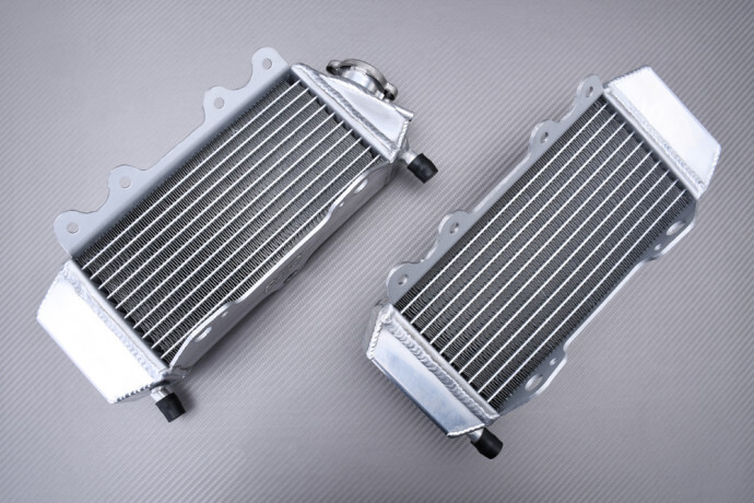 Radiateur eau racing AVDB Yamaha WRF 250 aluminium de qualité supérieure avec soudures renforcées TIG