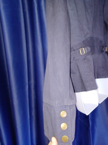TOMMY HILFIGER Vtg. Women's Navy Blue Cotton Stretch Corduroy Jacket, Sz XL - Picture 6 of 6