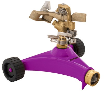 Dramm 10-15030 Assorted Colors Heavy Duty Metal Base Impulse Sprinkler