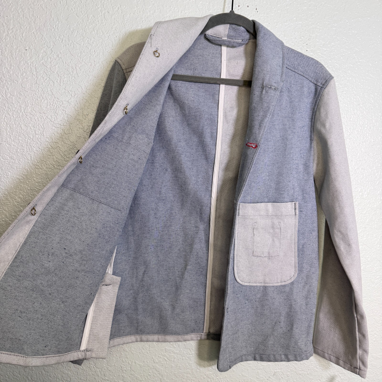 Imperfects Shepards Jacket Mens Patchwork Mix Den… - image 3