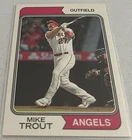 2023 Topps Heritage Baseball Mike Trout Los Angeles Angels base card #5