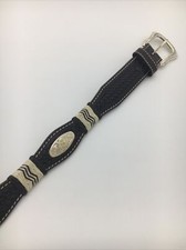 Vintage WFA Hand Tooled Leather Belt Size 32 Brown