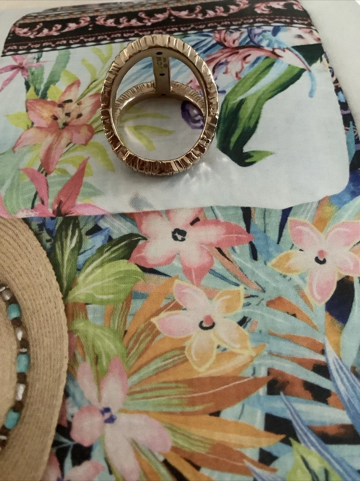 Bronzo Italia Ring  Size 5 Gold  New Unworn - Image 2 of 4