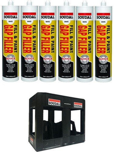 Soudal Decorators Caulk Gap Filler White 300ml Pack Of 24 - View #6