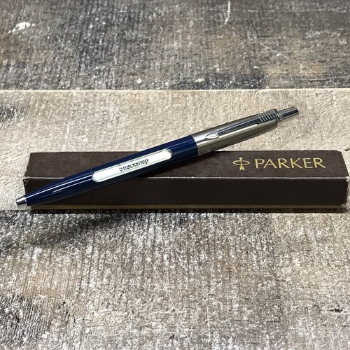 Vintage Parker Arrow Jotter Rotating Window Advertising Pen Blue *Unused w/Box* - Picture 3 of 10