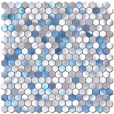 BeNice Peel and Stick Backsplash for Kitchen 3d Wall Panels Hexagon Mosaic Tiles
