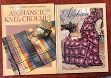 Afghans to Knit and Crochet  Afghan Traditions - 2 books of Afghan Patterns