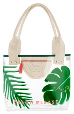 Benefit Cosmetics Beach Please Hoola Clear Large Tote Bag $29 NEW
