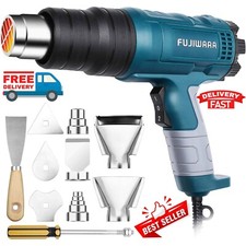 2000W Heat Gun Hot Air Wind Blower Dual Temperature 5 Nozzles Power Heater New