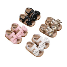 Baby Shoes Infant Girl Sandals Summer Princess Rubber Sole Size 0-18 Months