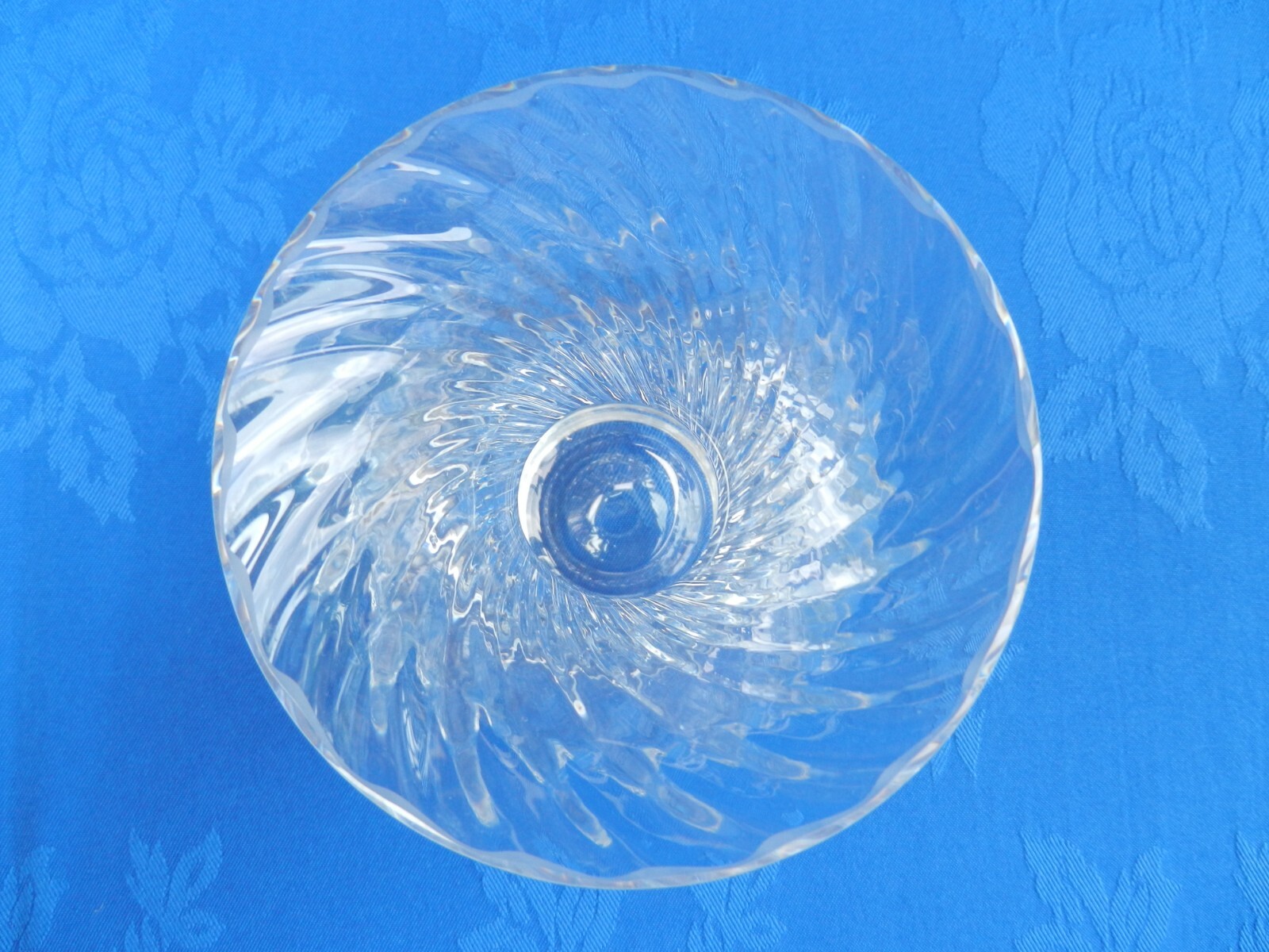 Vintage Dartington glass Etruscan Ripple vase eBay