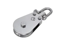 PULL-PRO D SHACKLE BLOCK, 5/8" R, 3.1", BB, 316 SS