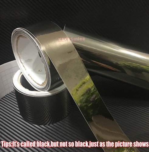 Útil pegatina de cinta envolvente de vinilo cromado espejo brillante para teléfono de automóvil hogar belleza AB - Imagen 13 de 22
