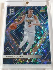 2017 Panini Spectra Nikola Jokic #41 NEON BLUE /99 Prizm - Ready to Grade