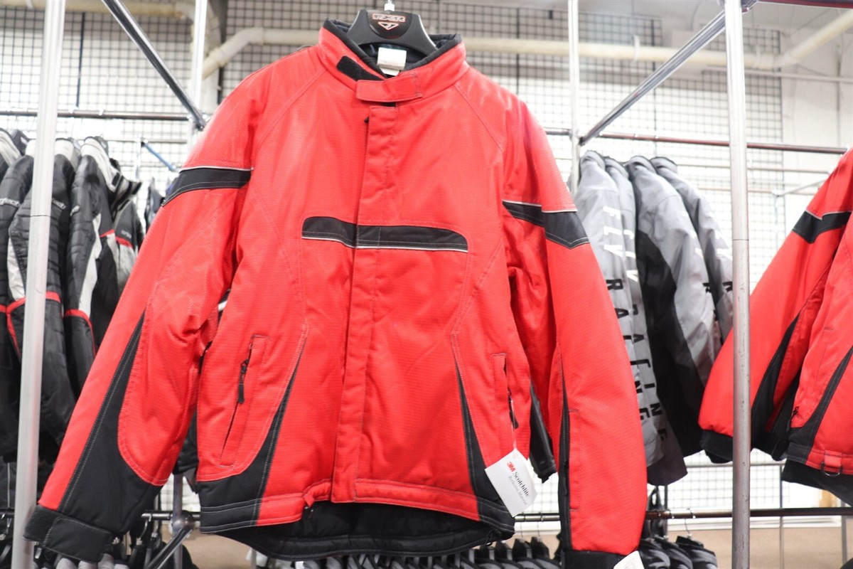 red yamaha snowmobile jacket