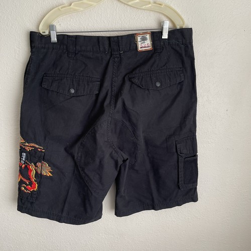 LRG Surplus cargo shorts bohemian embroidered 36x10.5 - Picture 2 of 4