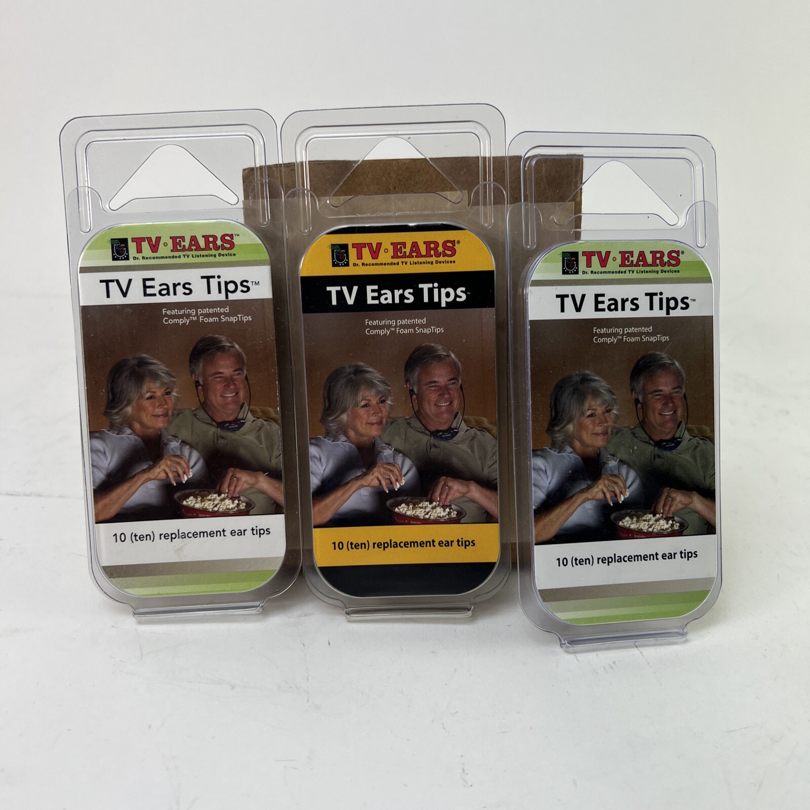 Lot of 3 Packs TV Ears Replacement Ear Tips 5 sets Each NEW