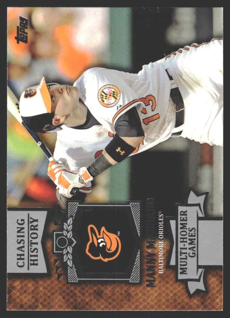 Manny Machado #CH-93 2013 Topps Chasing History Baltimore Orioles