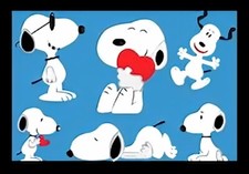 Snoopy's All Over Silly Funny Dog Peanuts -Refrigerator Fridge MAGNET