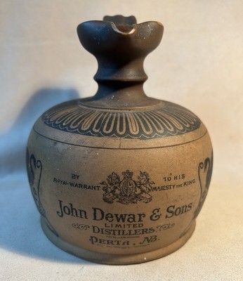 Antique Royal Doulton John Dewar & Sons Silicon Ware Whiskey Jar