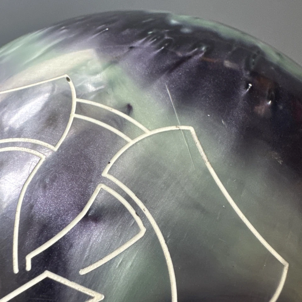 Hacha de martillo bola de boliche verde/humo - agujeros para dedos sin perforar Foto 2 de 4