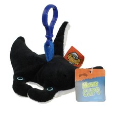 Peluche Adventure Planet - Mighty Clips - MANTA RAY (Clip para llaves - 3,5 pulgadas) - Nuevo