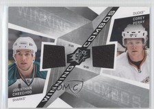 2008-09 SPx Winning Combos Jonathan Cheechoo Corey Perry #WC-CP 0a4