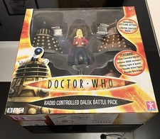 RARE BNIB Doctor Who Radio Controlled Dalek Battle PACK (Rose Tyler)