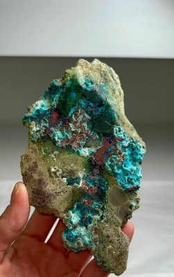 Rich Blue Chrysocolla with Native Copper