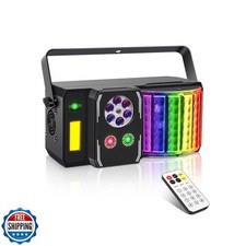 Telbum DJ Party Lights, 5-in-1 DJ Disco Light for Parties DMX and Sound Activ