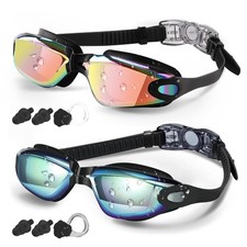 Swim Goggles Men 2 Pack Swimming Goggles for Women Kids Adult Anti-FogBlack ...