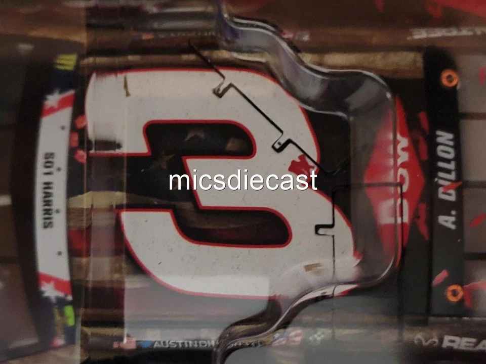 XRARE 2017 Austin Dillon #3 Veterans Charlotte Win 1:24 Diecast 1st Case RCR NIB - Image 3 of 4