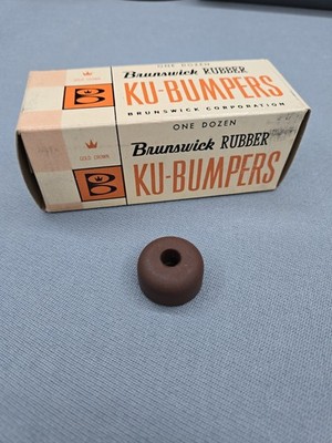 1 Vintage Brunswick KU Pool Cue Bumper Brown NOS